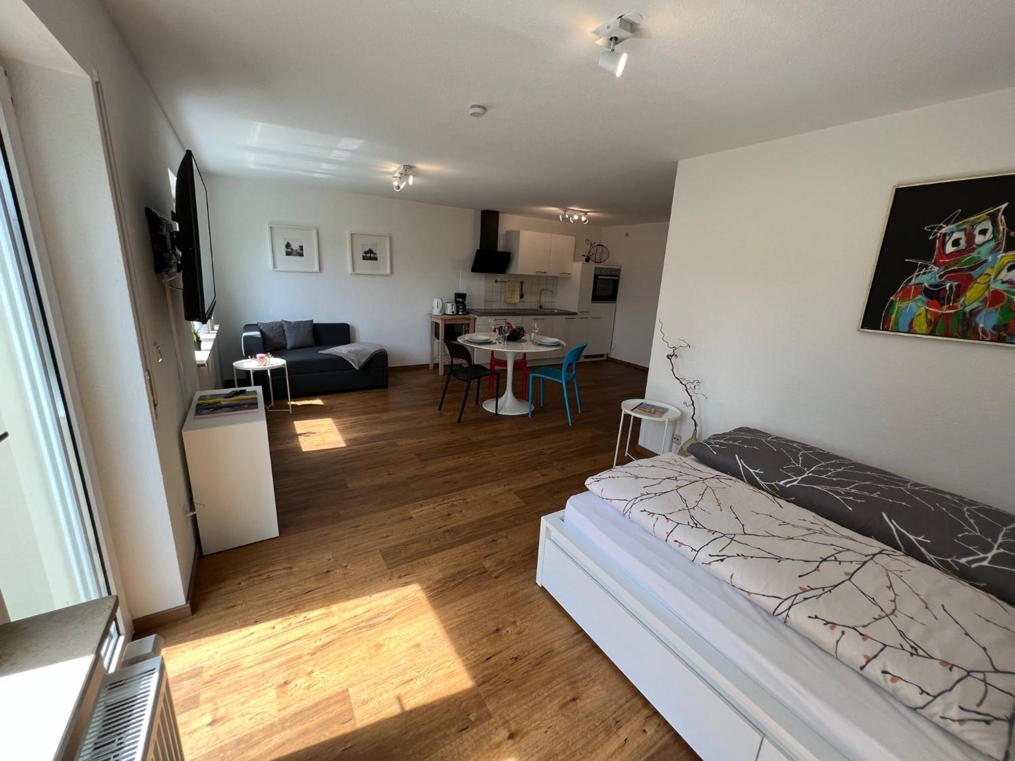 Schoene Ferienwohnung In 슈톡카흐 외부 사진