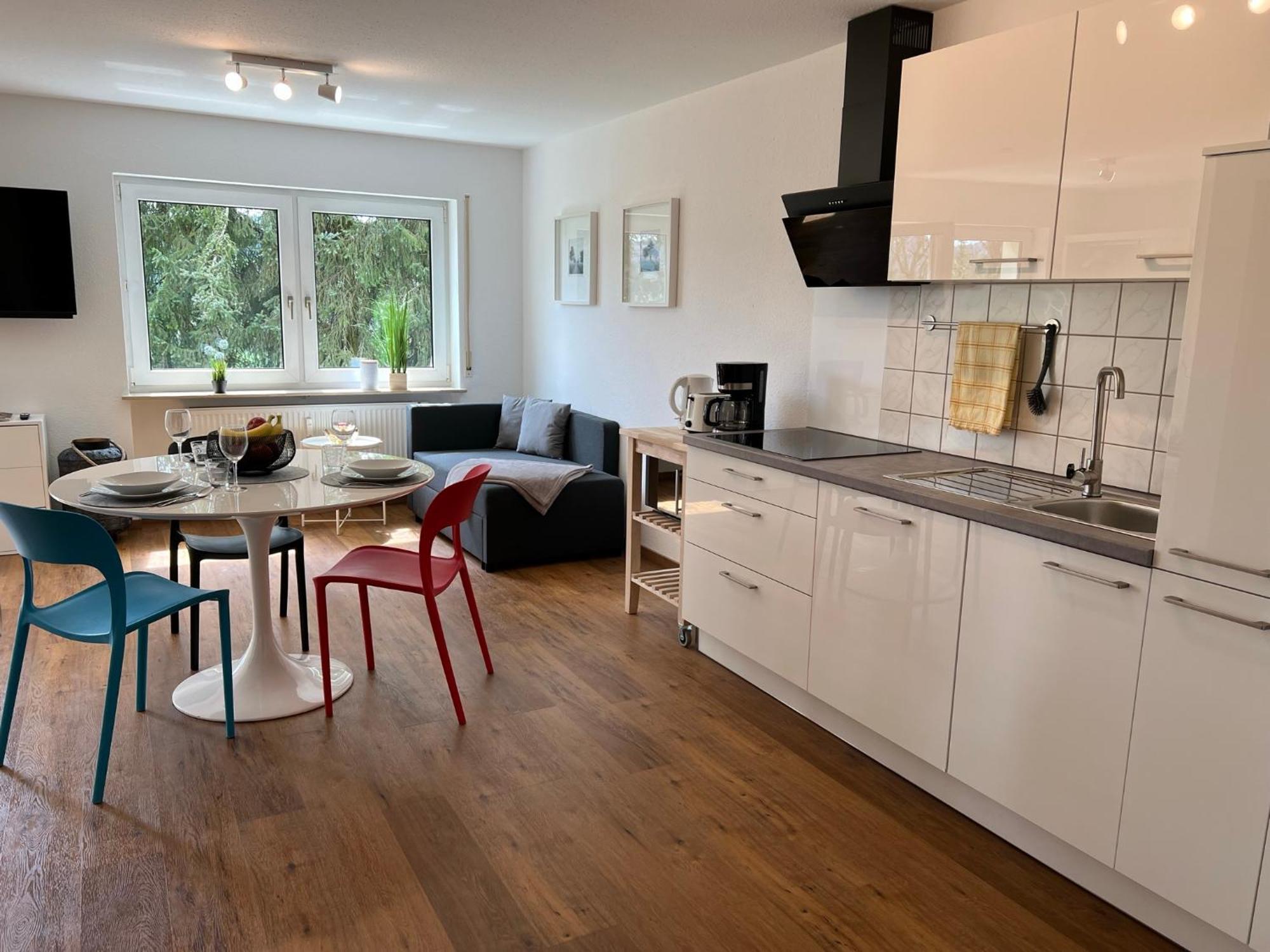 Schoene Ferienwohnung In 슈톡카흐 외부 사진